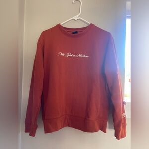 New York or Nowhere Burnt Orange Crewneck